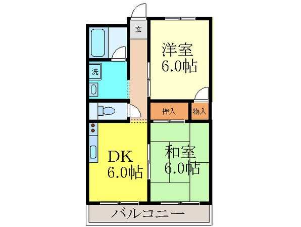 成晃マンションの物件間取画像